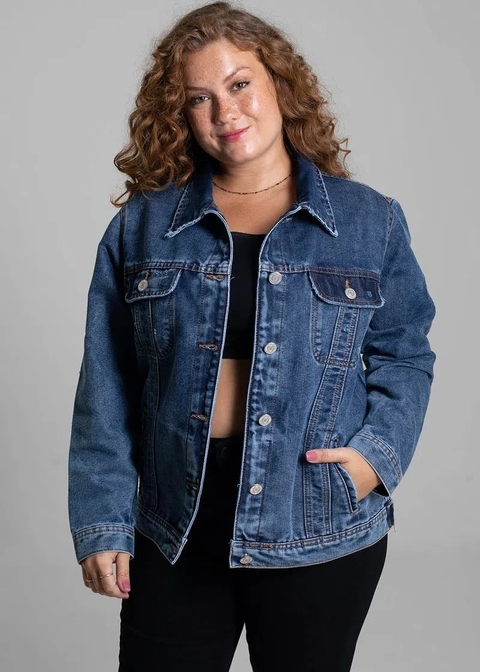JAQUETA JEANS SAWARY PLUS SIZE - 273670