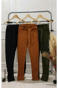 pantalon Gabardina con lazo