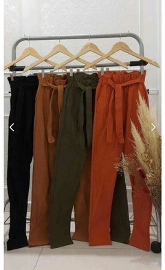 pantalon Gabardina con lazo - comprar online