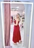 Vestido Midi Recorte Busto Bianca Vermelho - comprar online