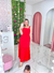 Vestido Longo Princess com Laço Vermelho na internet