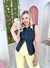 Colete Alongado Alfaiataria Preto - Ella’s Fashion Store