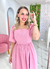 Vestido Midi Linho Anelise Rosa Bebê - loja online