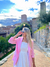 Blazer Alfaiataria Alongado MYFT Rosa Bebê na internet