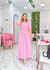 Vestido Midi Linho Anelise Rosa Bebê