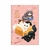 Caderno Brochura Capa Dura 1/4 Purrfect Cats - Leve Cereja