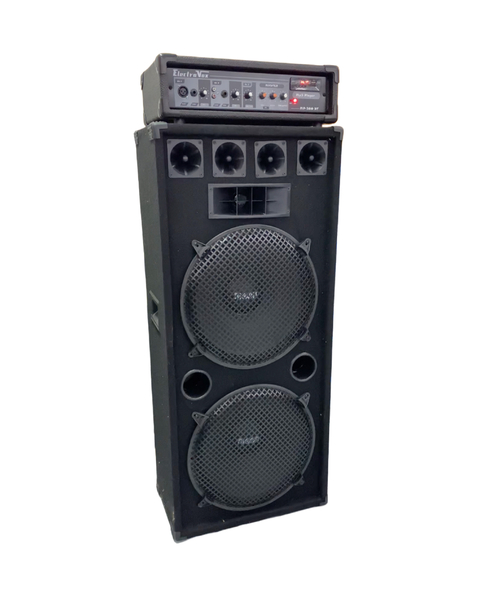 COMBO: COLUMNA 15" + CONSOLA ELECTROVOX 3 CANALES
