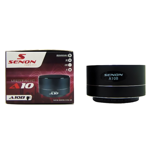 PARLANTE MINI CON BATERIA NEGRO SENON - A10B