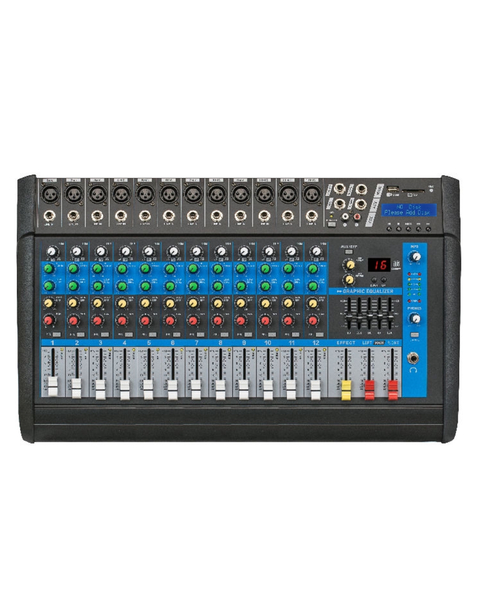 PM122 - CONSOLA MOON DE 12 CANALES (100W+100W 4OHMS)