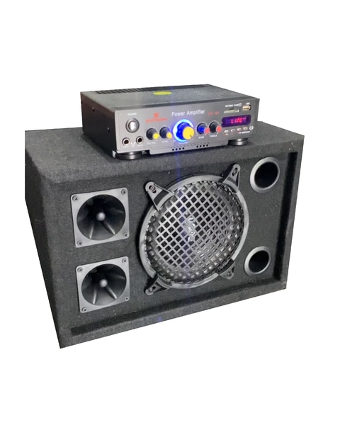 COMBO 1 PARLANTE 8" + MINI AMPLIFICADOR