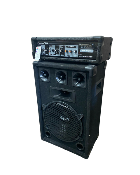 1 BAFLE DE 12 " + CONSOLA POTENCIADA DE 3 CANALES