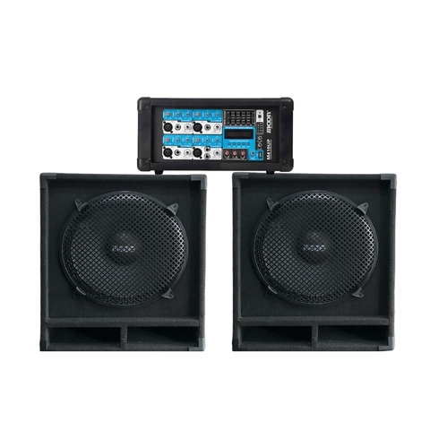 COMBO 20: 2 SUB 15" + CONSOLA POTENCIADA 4 CANALES
