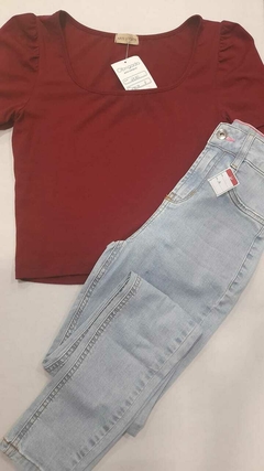 Cropped Bordo - comprar online