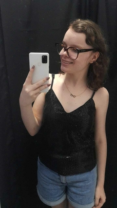 Blusa Regata Paetê - comprar online