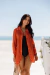 SAIDA DE PRAIA CORAL CHEMISE MANGA LONGA - CORAL