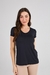 BLUSA ESSENTIAL FEMININA EM MALHA SAKAY Ref.: BMC8026- PRETO na internet
