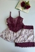 SHORT DOLL FLORAL COM BOJO SOFT E REMOVIVEL DETALHES EM RENDA TULE ALÇAS EM ROLOTÊ na internet