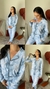 Pijama Manga Longa Abertura Frontal Com Calça Em Malha Modal- 100194 - comprar online