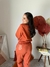 Pijama Manga Longa Com Calça Em Moletinho- 040410 na internet