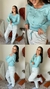 Pijama Manga Longa Em Ribana- 040423 - comprar online