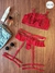 CONJUNTO CINTA LIGA COR:VERMELHO -2418