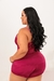 SHORT DOLL PLUS SIZE EM LIGANETE SEM BOJO COM RECORTES EM RENDA E DETALHES NAS COSTAS. PINGENTE E REGULADORES BANHADOS A OURO 24 QUILATES. - comprar online