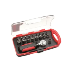 KIT FERRAMENTA 19 PCS CRV.C/CAT+BITS+SOQ- 9 JG EDA