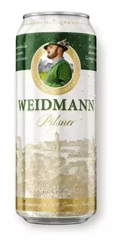 Weidmann pilsener cerveza rubia lata x 500cc.