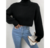 Blusa Cacharrel ombro caído gola alta lã quentinha inverno na internet