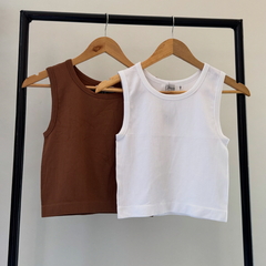 Blusa regata canelado