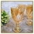 Set x6 Copa Vidrio oro