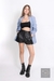 Shorts Couro Fake