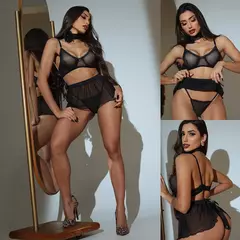 Imagem do KIT 3X1 SAIA EM TULE + CALCINHA + SUTIÃ