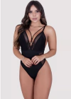 BODY COM STRAPPY E TULE