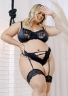CONJUNTO PERNEIRA PLUS SIZE COM CINTA LIGA