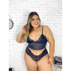 Conjunto Lingerie Rendada - modelo plus size - comprar online