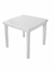 MESA QUADRADA BRANCA RECICLADO
