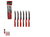 FACA CHURRASCO VERSATIL C/6PÇS VERMELHO