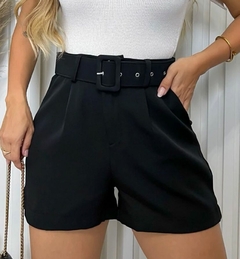 Shorts de alfaiataria femininos curtos com cinto - comprar online