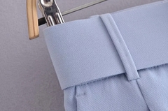 Calça terno com cinto