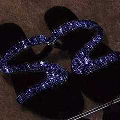 Sandálias femininas strass - Toda Bela