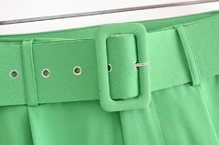 Calça terno com cinto