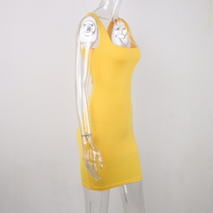 Vestido básico sem mangas verão na internet