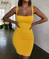 Vestido básico sem mangas verão