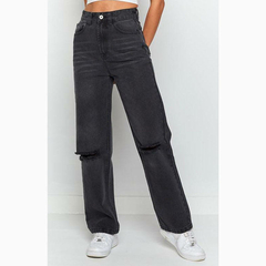 calça cintura alta mom - loja online