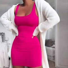 Vestido básico sem mangas verão - Toda Bela