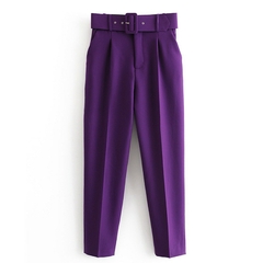 Calça terno com cinto