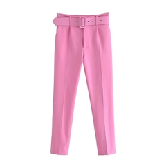 Calça terno com cinto - loja online