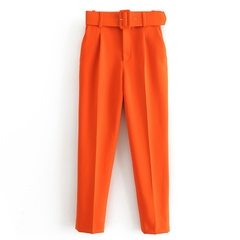 Calça terno com cinto - Toda Bela