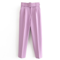 Calça terno com cinto